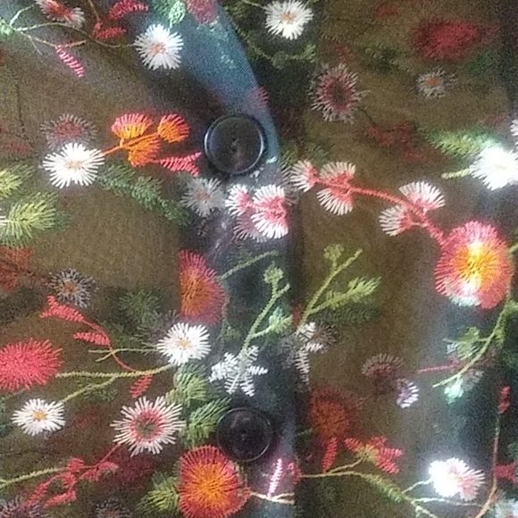 Embroidered sheer jacket - Picture 2 of 6